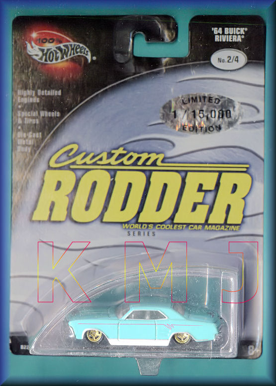 Limited Edition 100% CUSTOM RODDER Hot Wheels '64 BUICK RIVIERA 2/4 