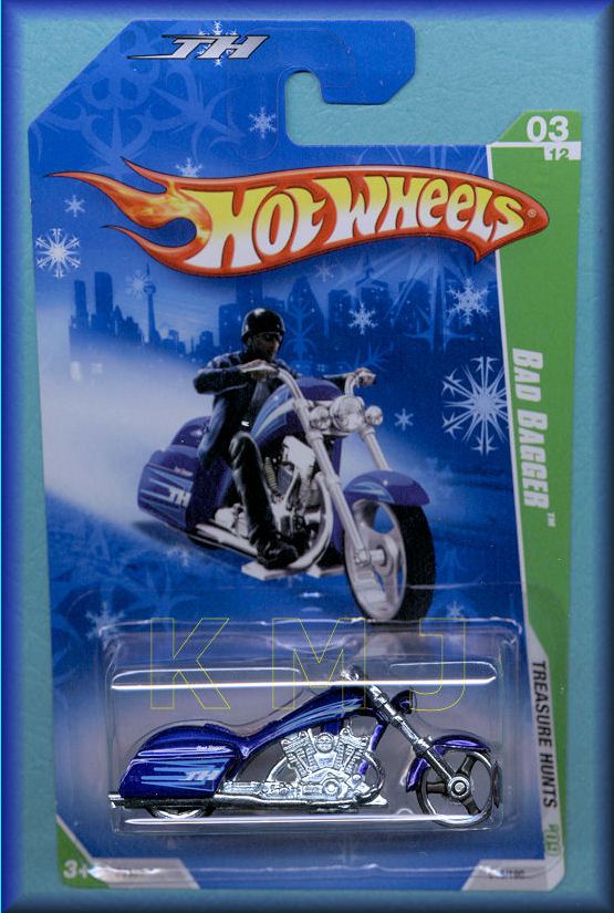 NEW 2009 Mattel Hot Wheels Treasure Hunts '09 Blue BAD BAGGER #045/190