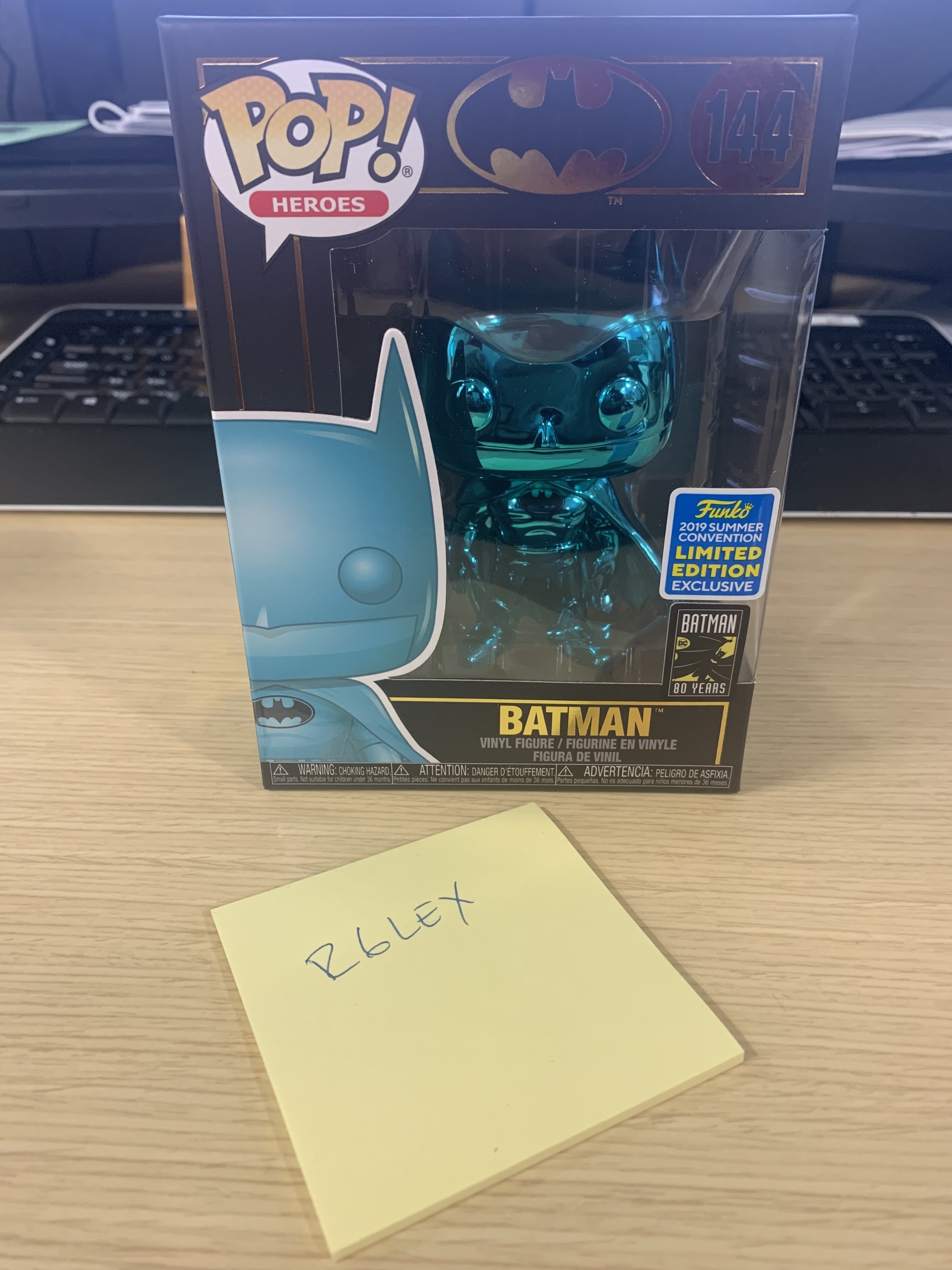 Batman (Teal Chrome) [2019 Summer Convention] | Pop Price Guide