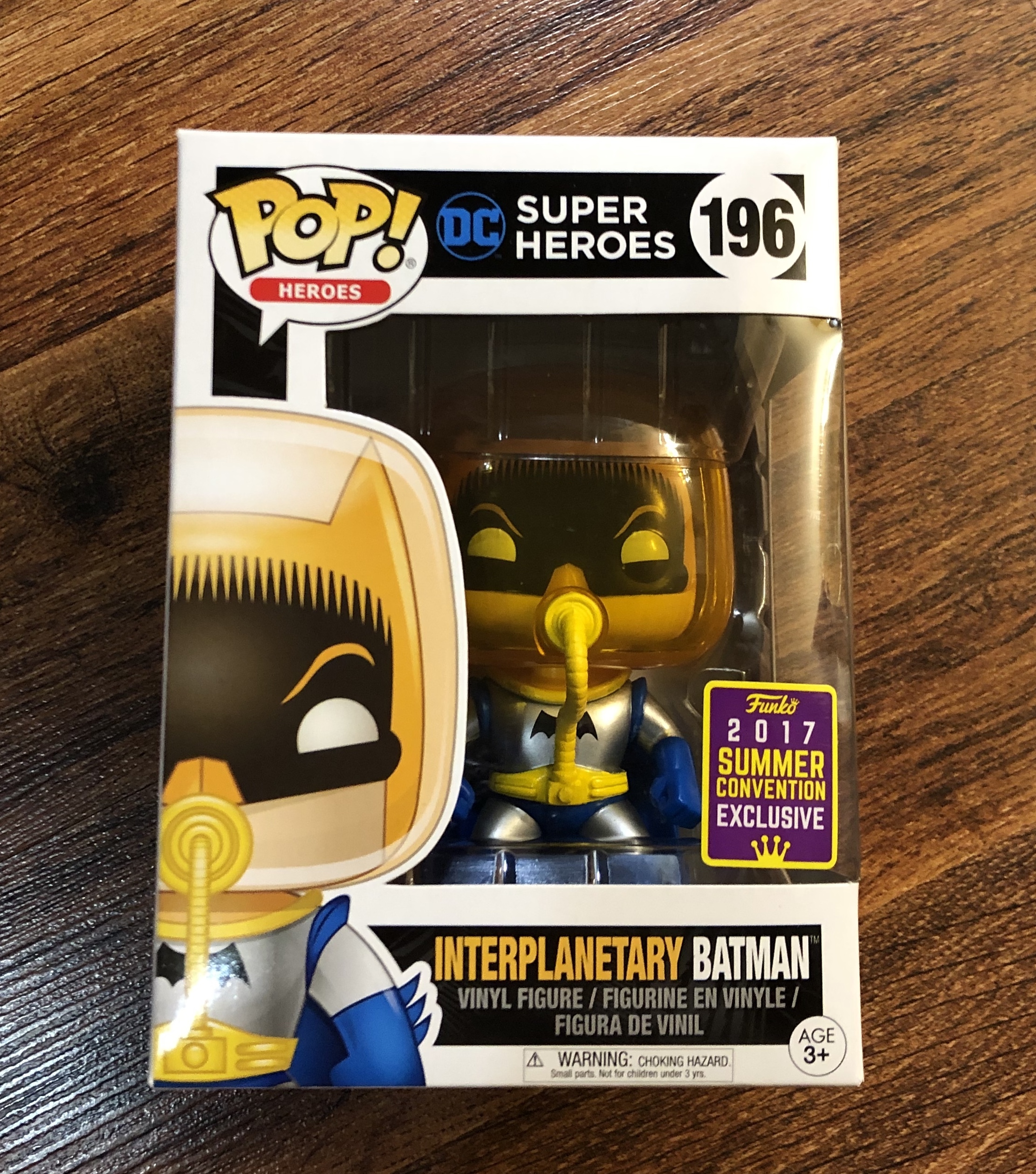 Interplanetary Batman Exclusive with SDCC Sticker 2017 Funko Pop Heroes 