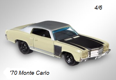 Hot Wheels Fast And Furious "70 Monte Carlo 