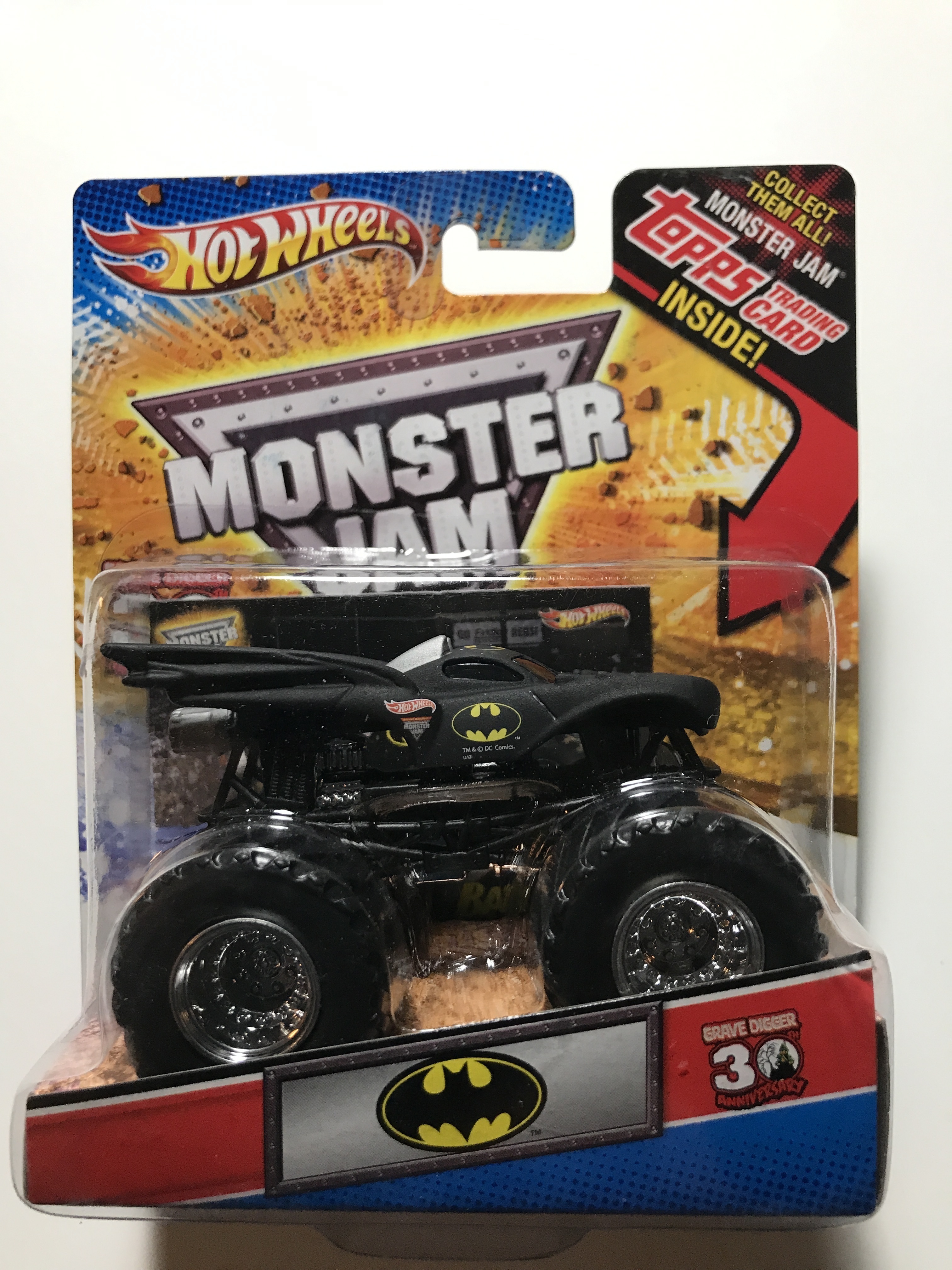 Hot Wheels Monster Jam 1:64 Batman Includes Topps Trading Card | hobbyDB