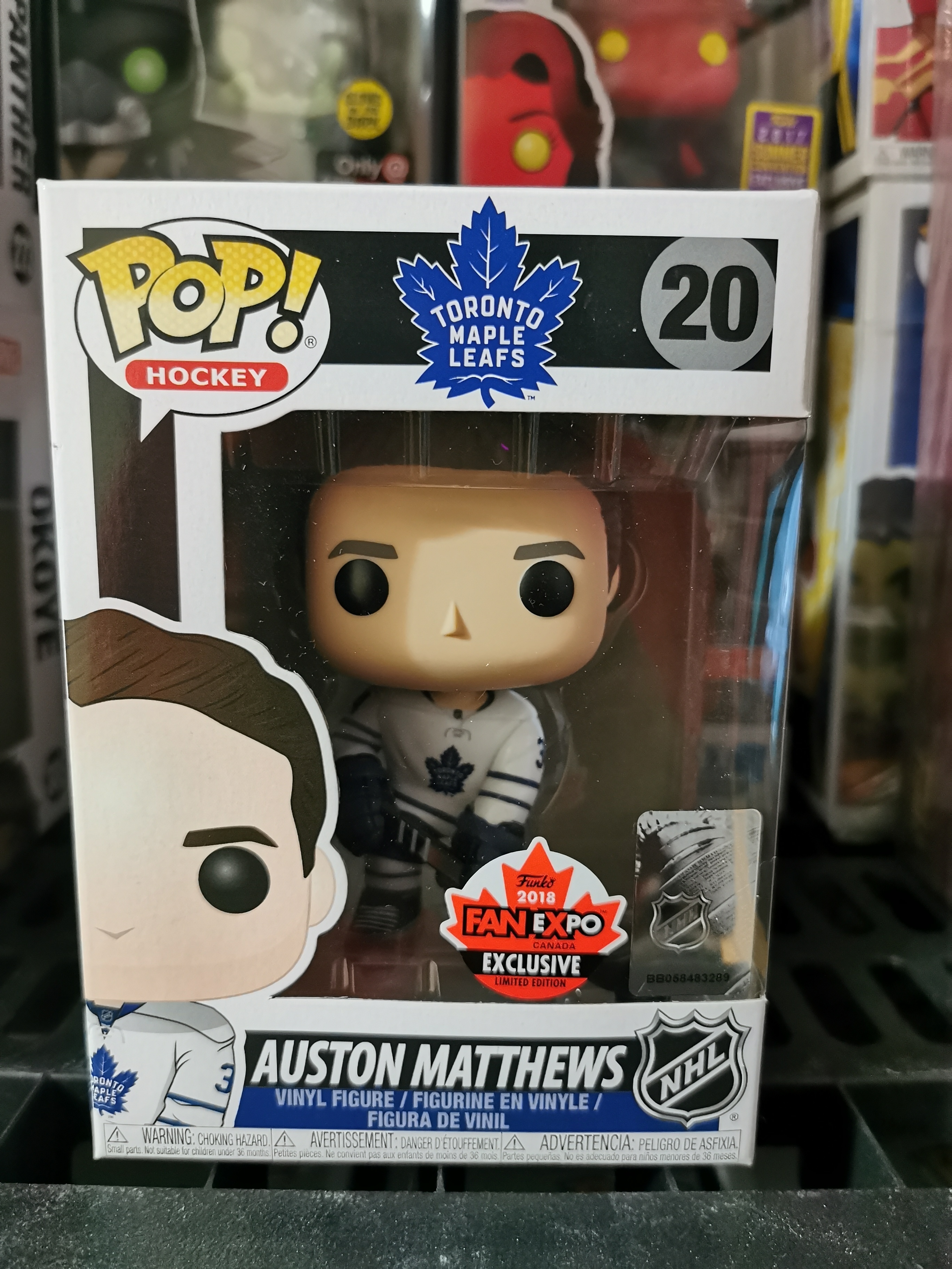 Auston Matthews Away Jersey Canadian Convention hobbyDB