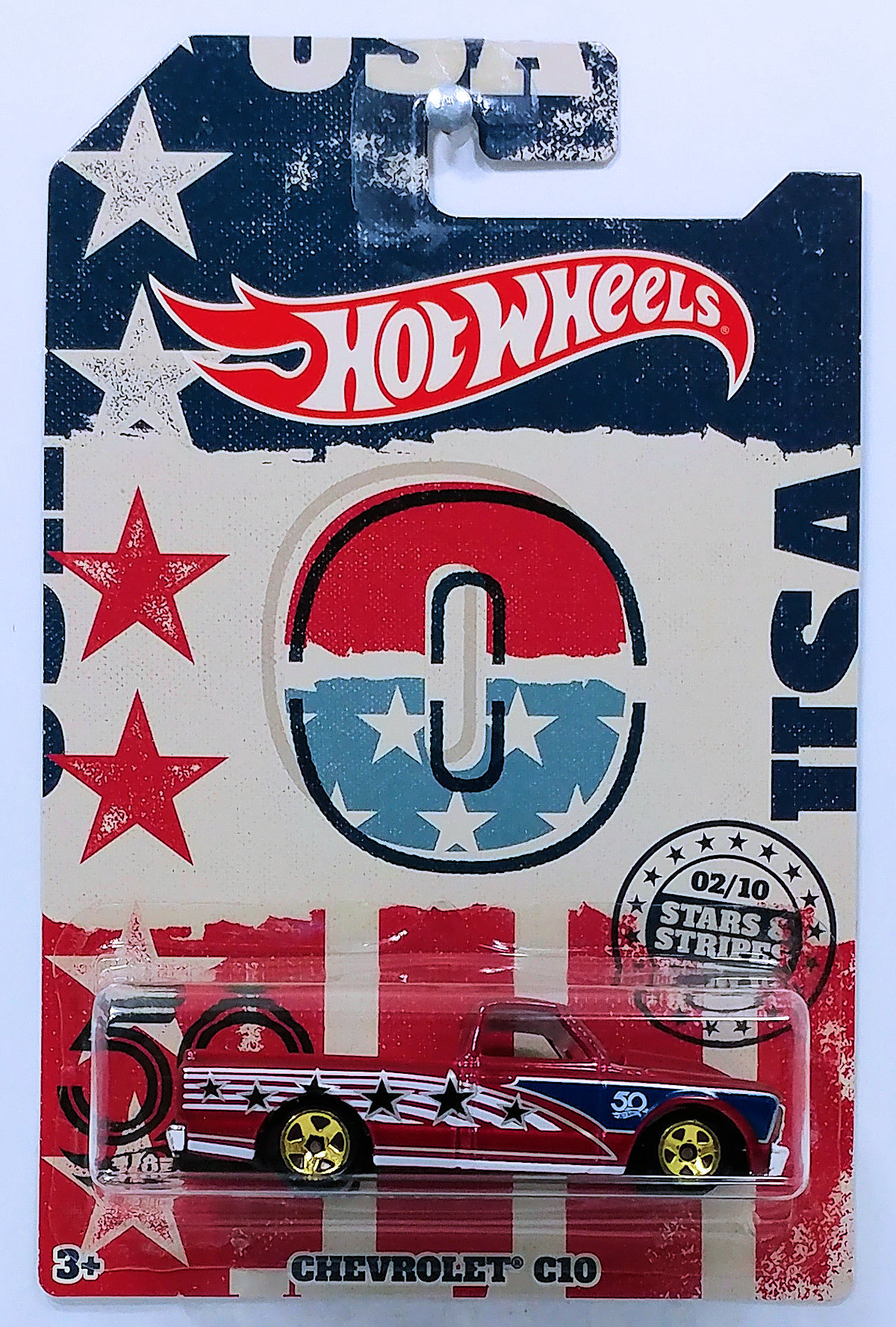 Chevrolet C10 2018 Hot Wheels 50th Anniversary Stars Stripes