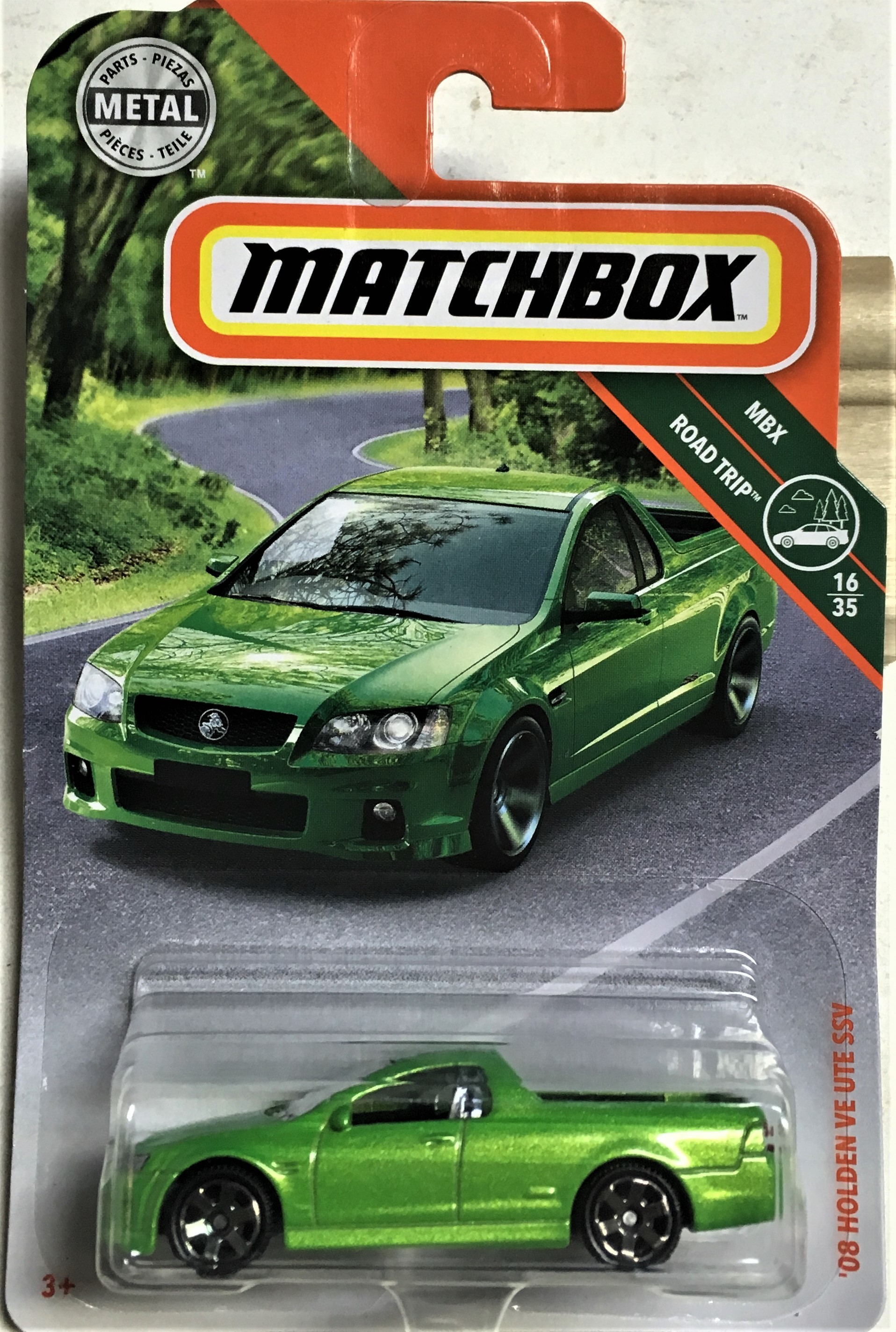 Matchbox MBX Road Trip 2008 Holden VE UTE SSV Green The Toy Peddler