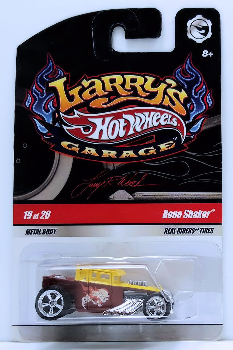 Hot Wheels Larry s Garage Bone Shaker Yellow Brown 19 of 20 hobbyDB