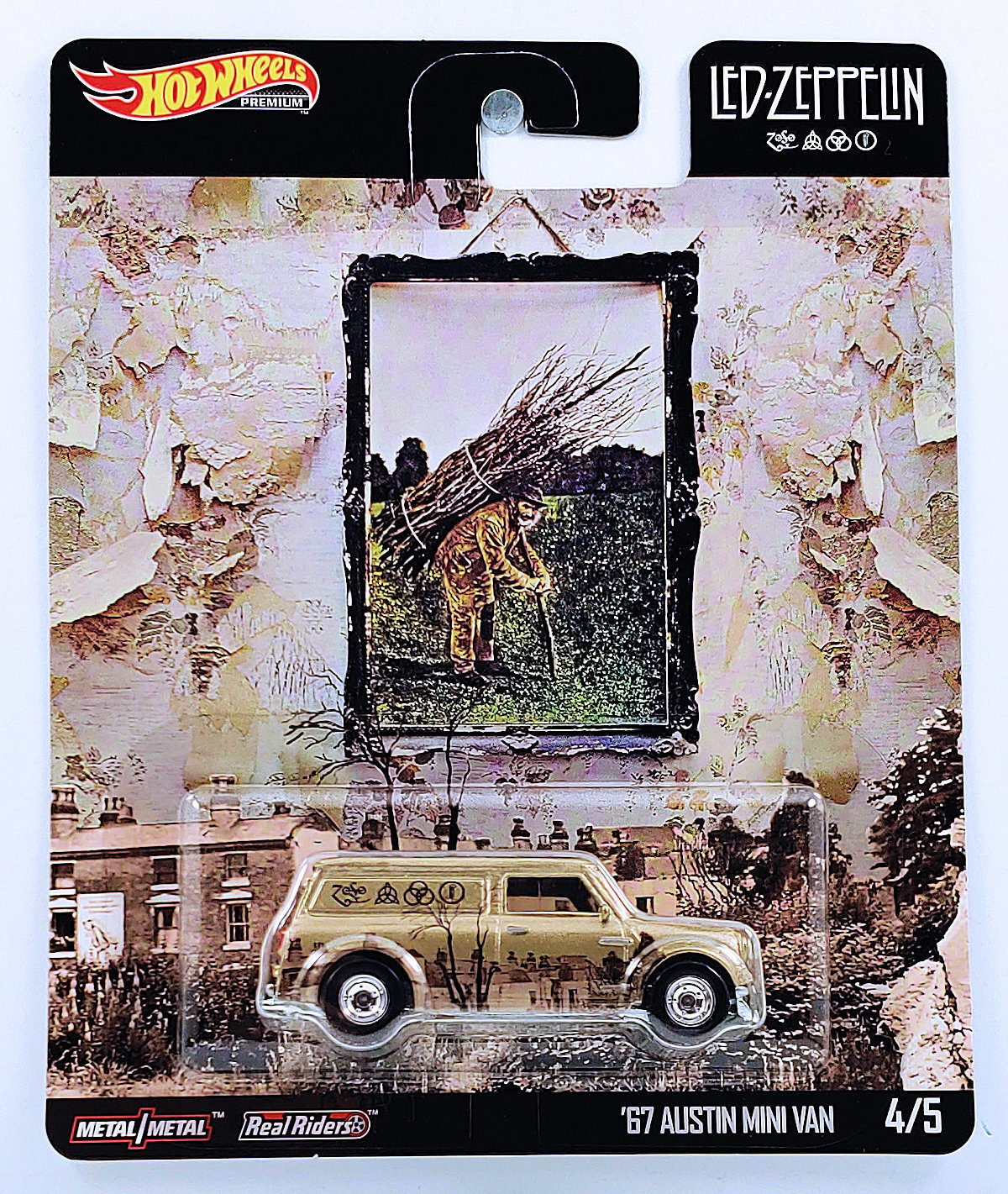 Hot Wheels LED ZEPPELIN '67 Austin Mini Van Pop Culture Premium ZOSO Album Art 