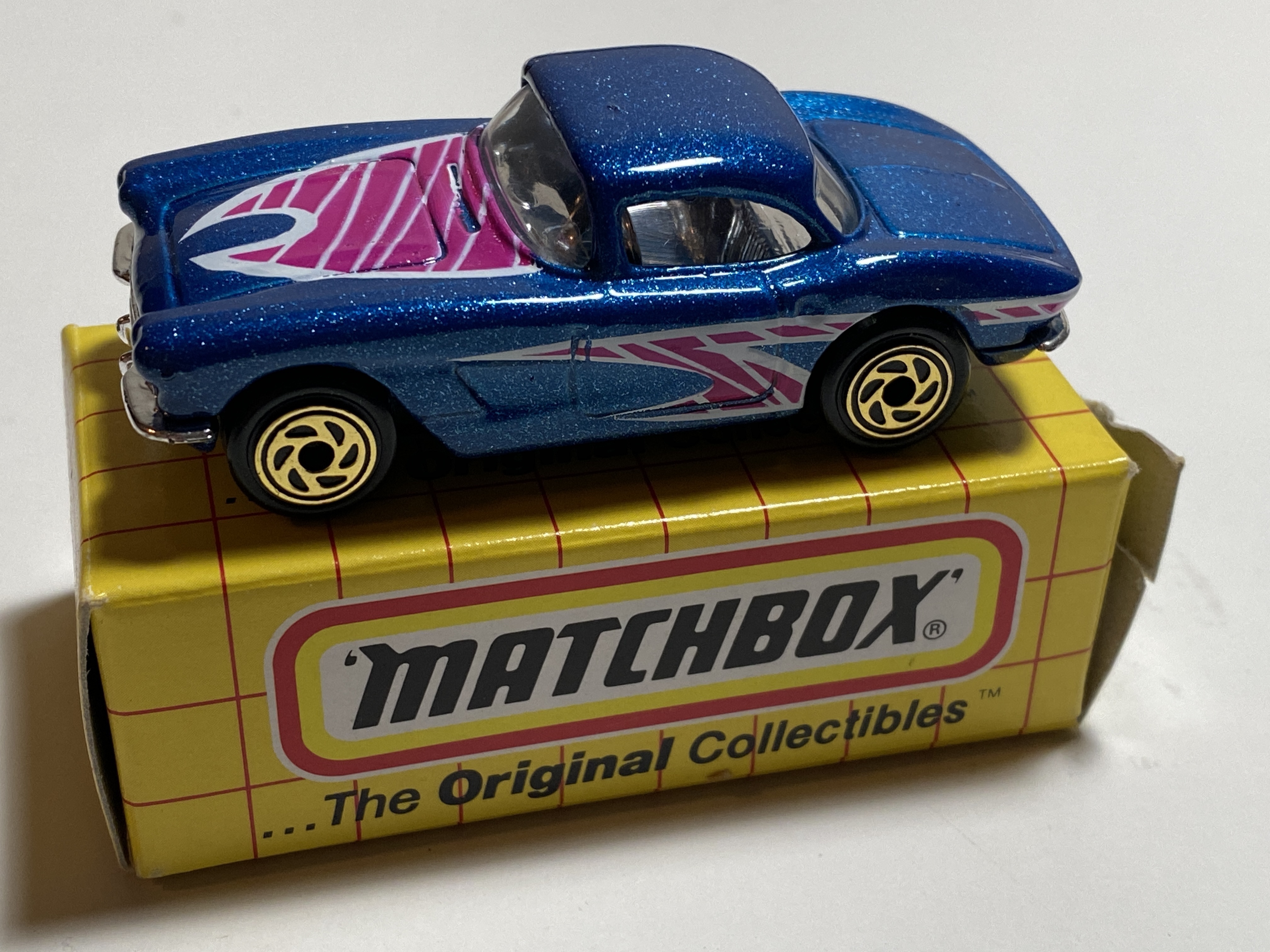 Matchbox 1962 Corvette Blue MB 32 Boxed hobbyDB