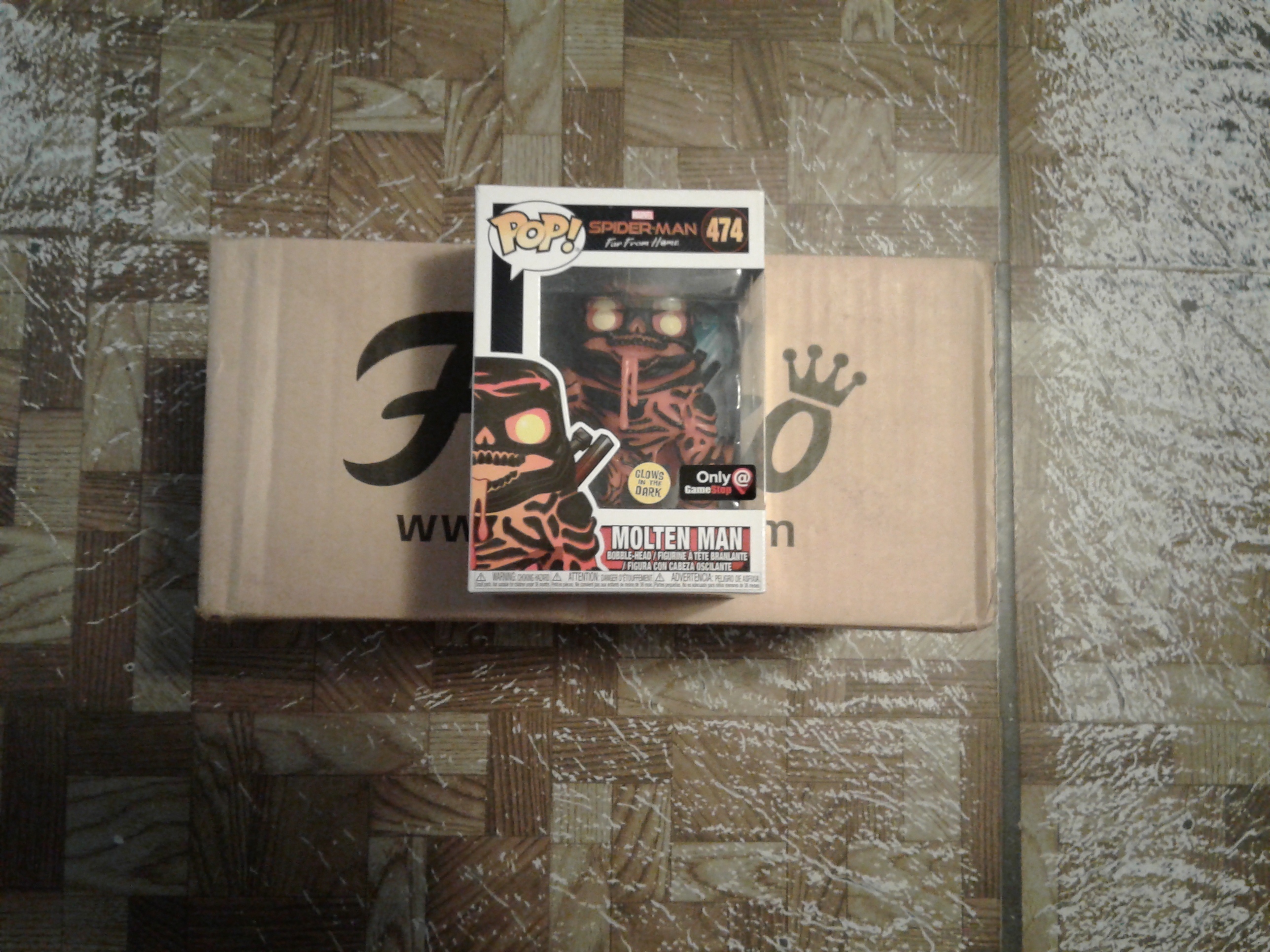 Molten Man GITD Gamestop Exclusive Funko Pop Model Pack Rat