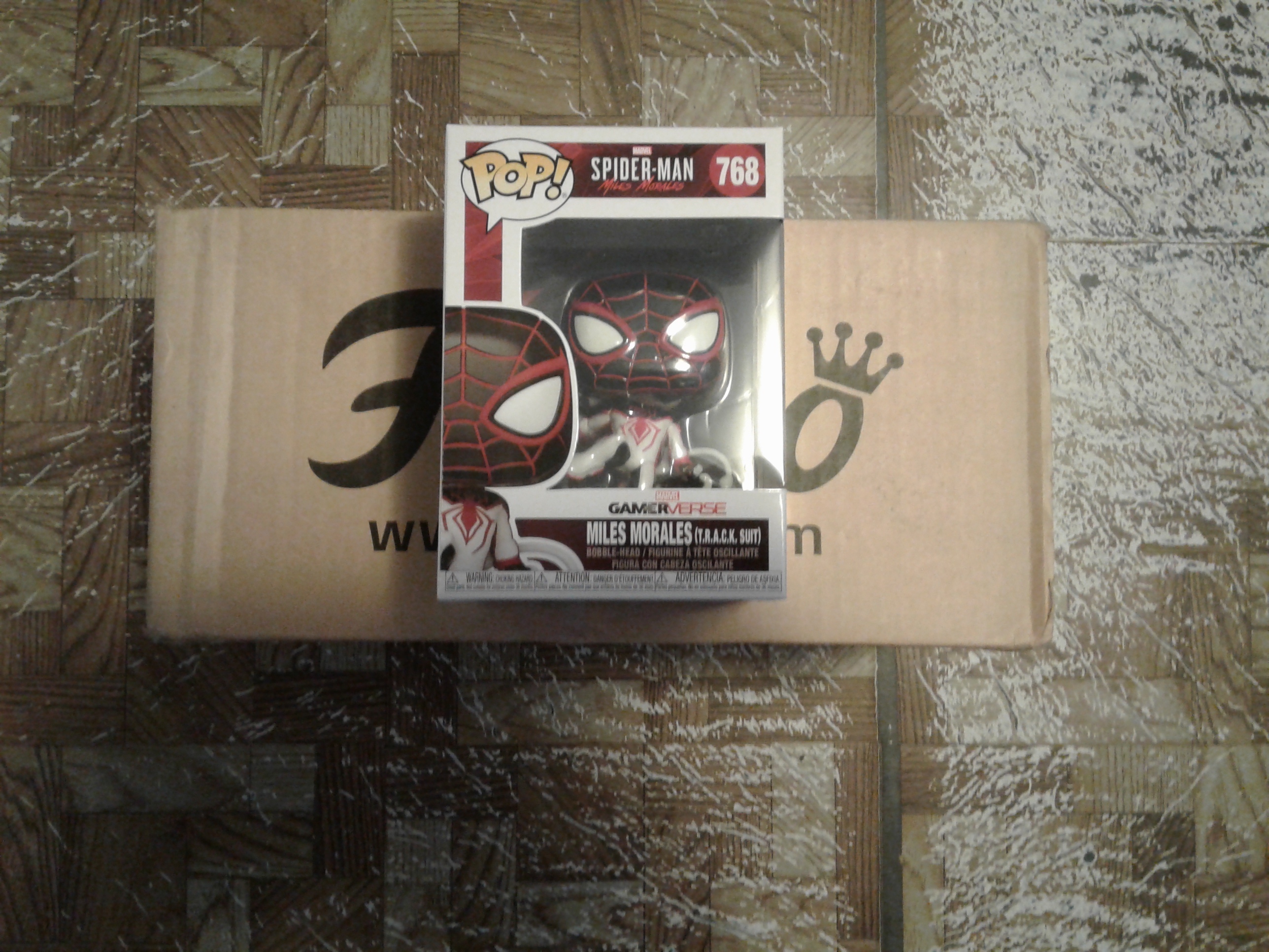 Figurine Funko Pop Miles Morales en T.R.A.C.K - Spider-Man