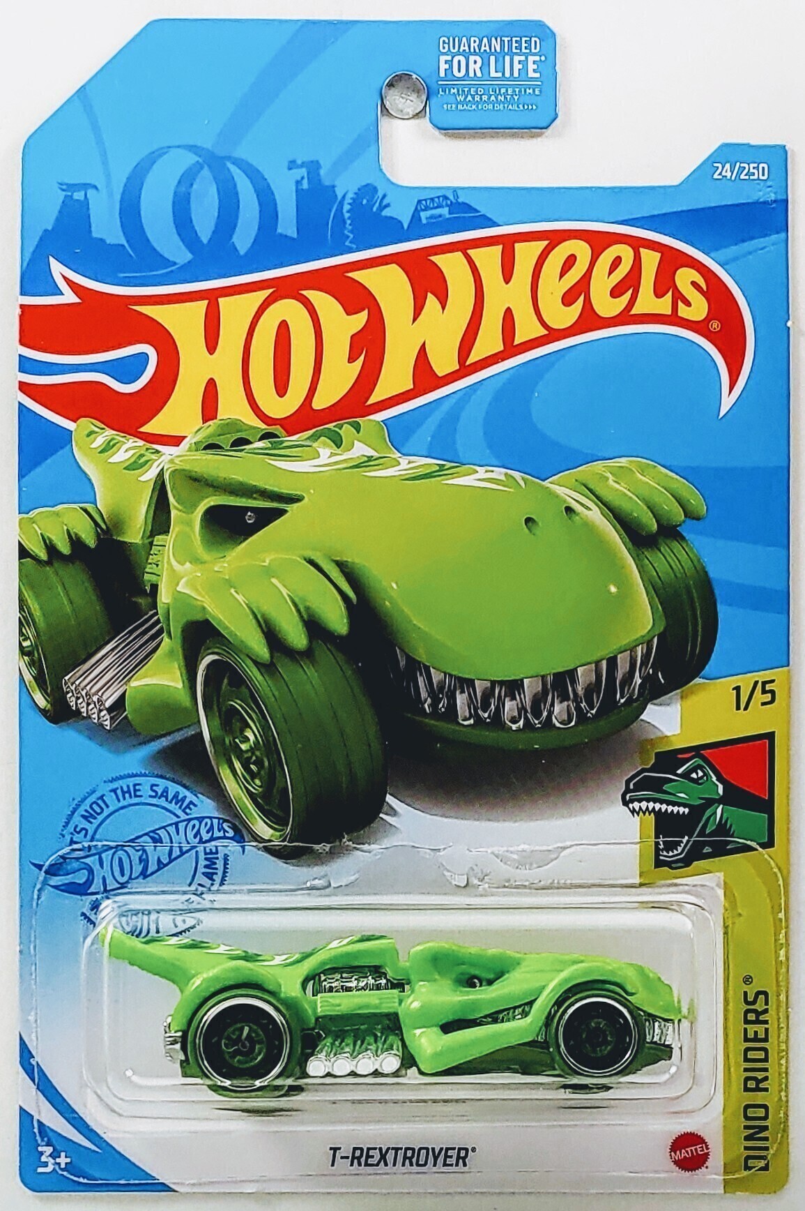 Hot Wheels 2019 Dino Riders T-Rextroyer (Tyrannosaurus Rex Car) 89/250, Gray