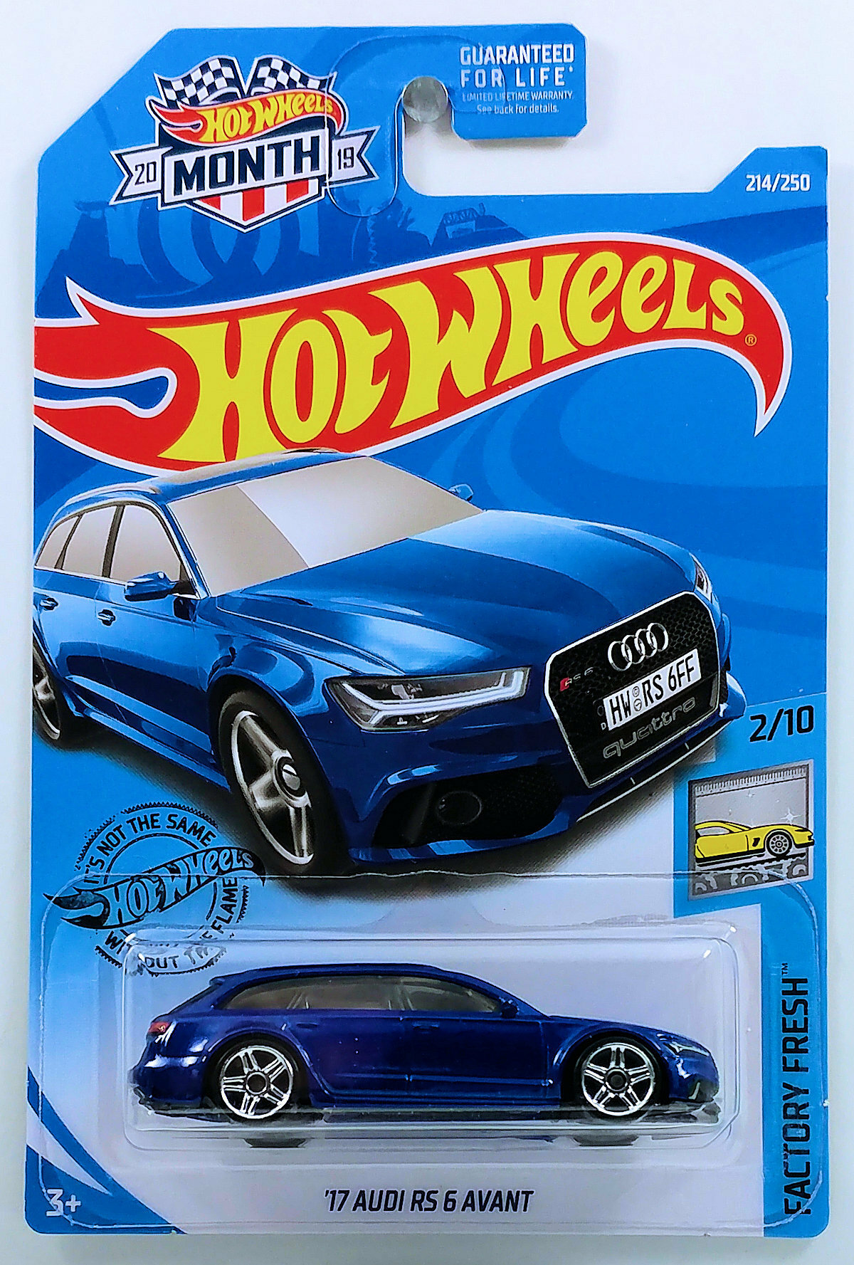 Hot wheels '17 AUDI RS 6 AVANT blue New without package 