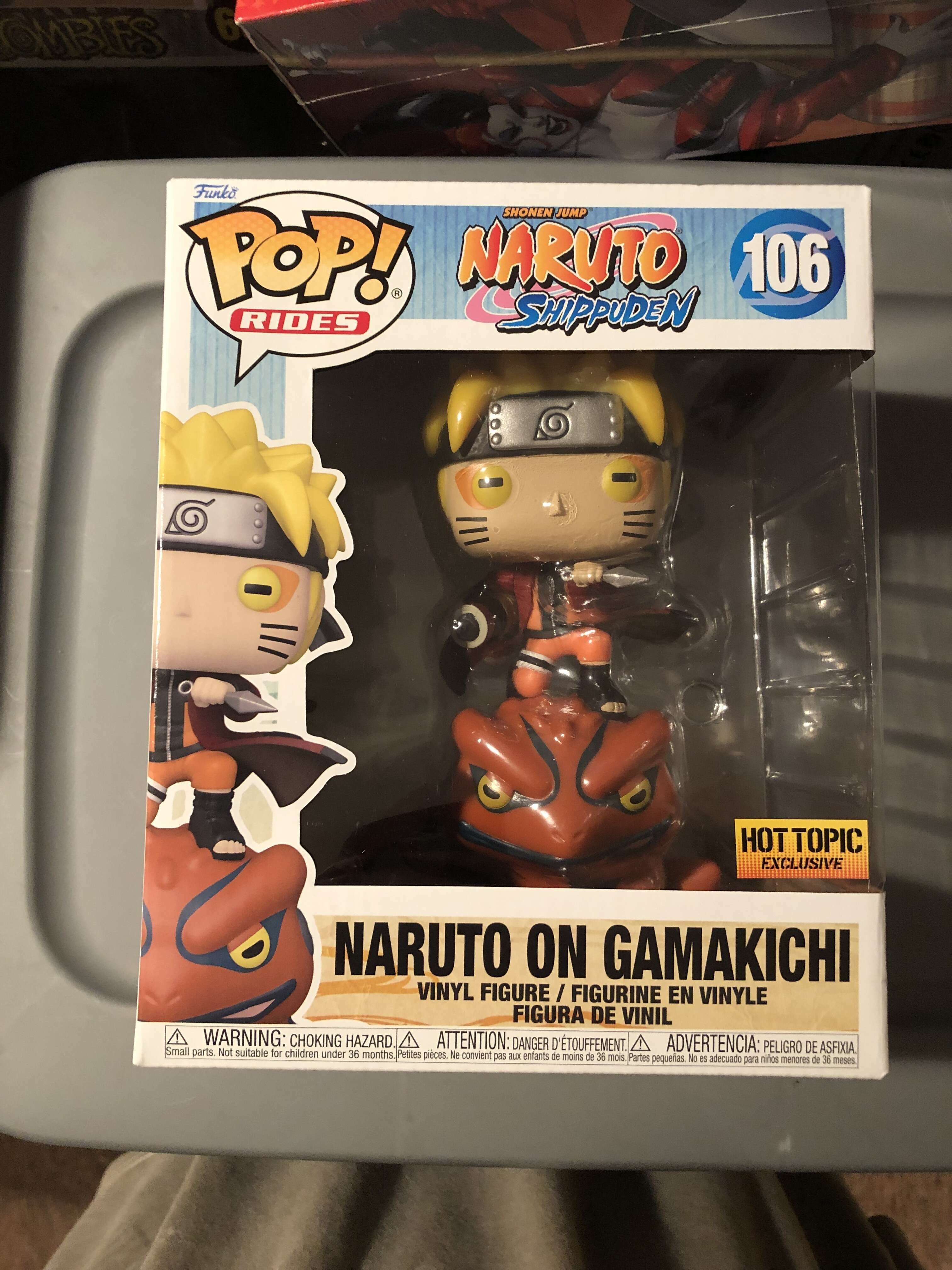 Funko POP! Rides: Naruto Shippuden - Naruto on Gamakichi 106 Limited  Edition