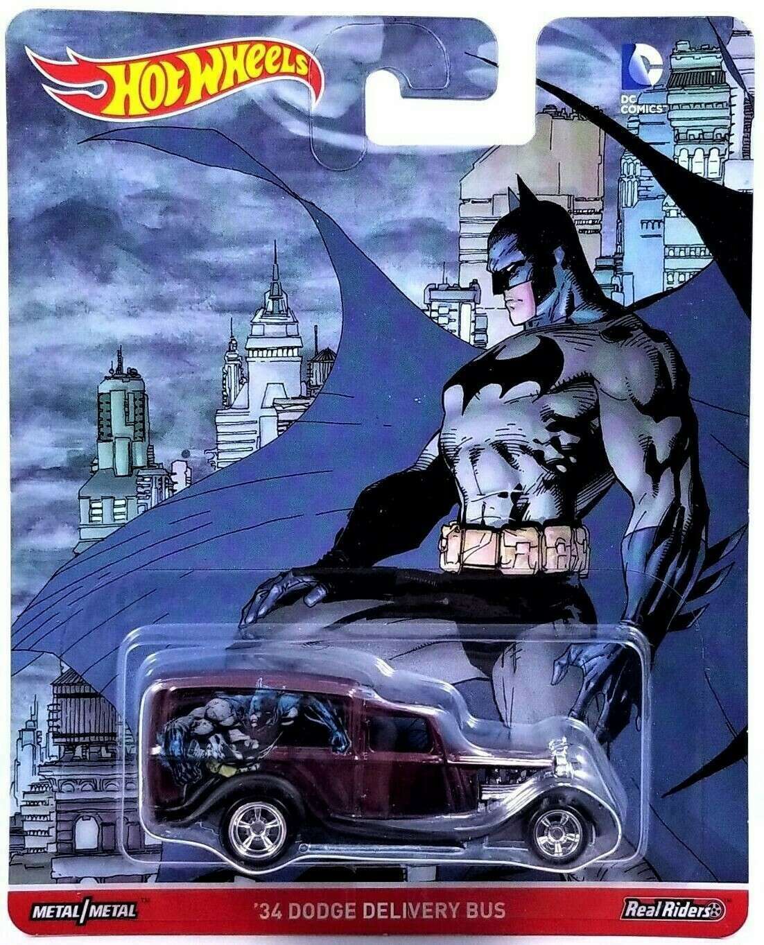 Hot Wheels Pop Culture DC Comics Batman '34 Dodge Delivery Truck Real Riders 