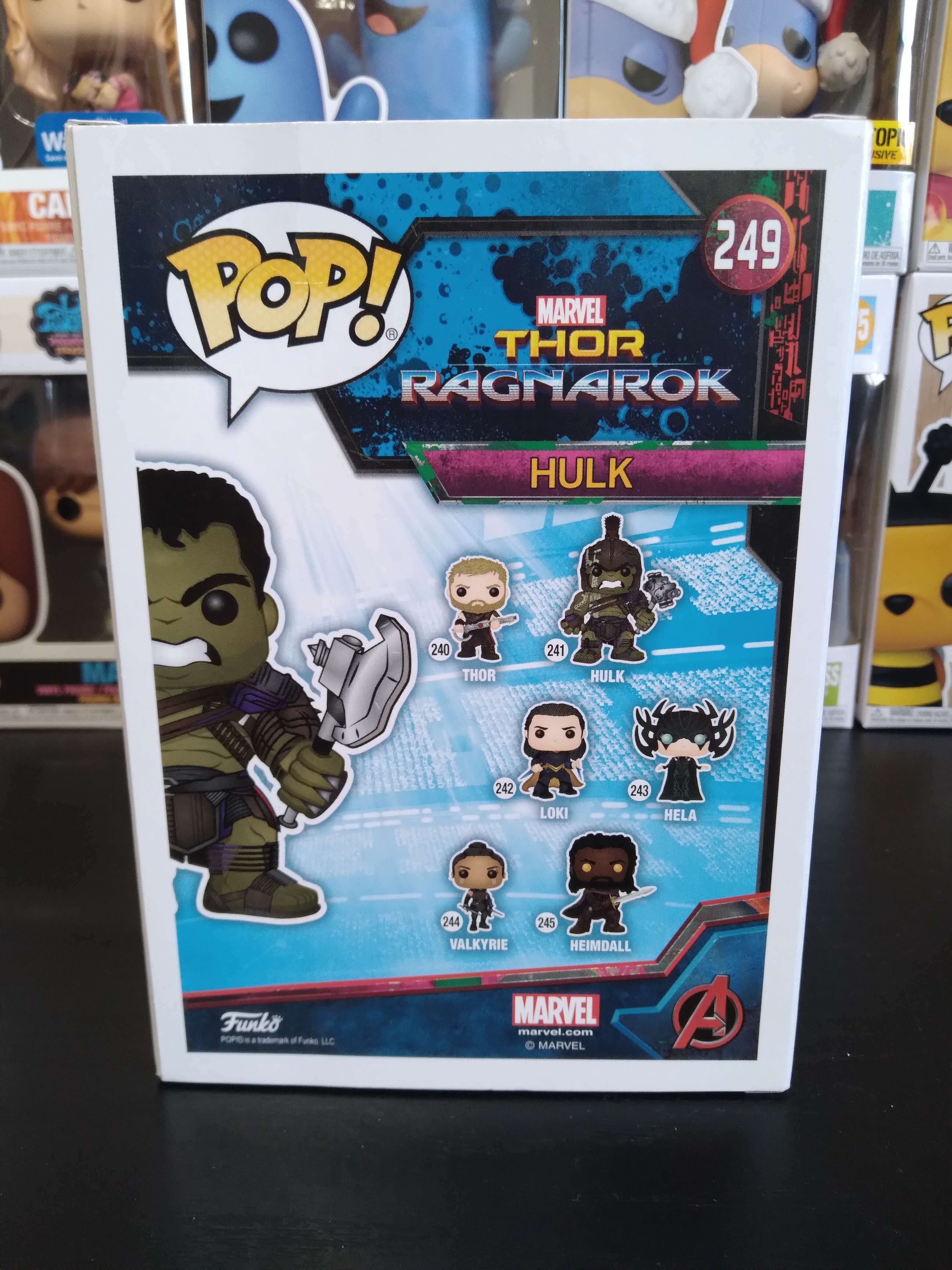 Funko Marvel Hulk 249  Pop THOR RAGNAROK HULK 249 WALMART