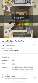 Funko Pop! NFL Packers AARON RODGERS Figure #43 w/ Protector – Toystops