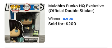 Muichiro hotsell Tokito Funko Pop Offical Sticker