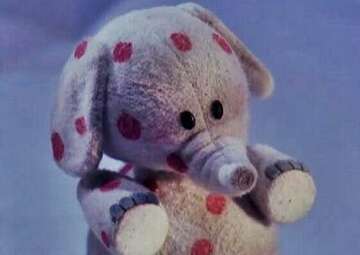 Polka dot elephant from shop island of misfit toys