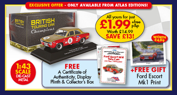 Champions Atlas Editions. British Touring Cars 1/43 Scale 