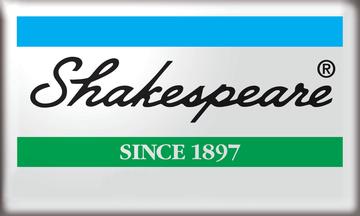 OFFICIAL Shakespeare Fishing Tackle Promotional WINDOW Sticker Shakespear 